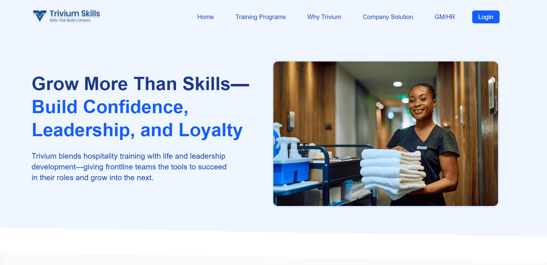 The Trivium Skills learning platform course view
